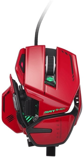 Mysz Mad Catz R.A.T. 8+ ADV USB Red (MR06DCINRD000-0) - obraz 1