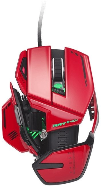 Mysz Mad Catz R.A.T. 8+ ADV USB Red (MR06DCINRD000-0) - obraz 2