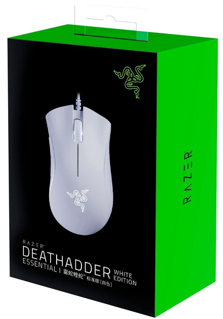 Миша Razer дротяна Gaming Mouse DeathAdder Essential Ergonomic Optical mouse White (810056142636) - зображення 5