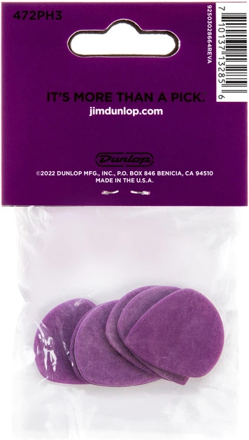 Набор медиаторов Dunlop 472PH3 Tortex Jazz III Heavy 1.14 мм 6 шт (R128402) - изображение 5