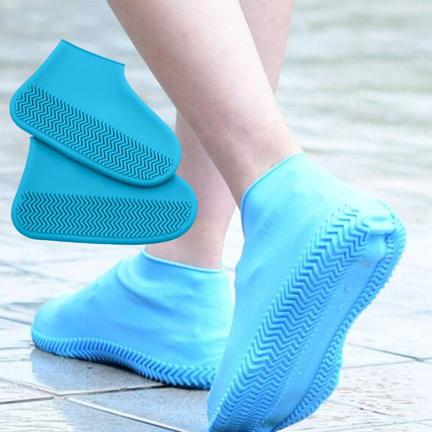 Бахилы силиконовые на обувь от воды и грязи Waterproof Silicone Shoe ...