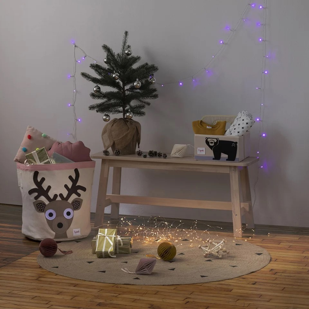 Kosz do przechowywania zabawek 3 Sprouts Toffi Jeleń (0812895000429) - obraz 5