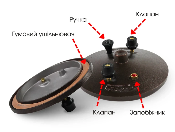 Казан-скороварка афганский Rashko Baba RB30 на 30 л комбинированный из алюминия Бронзовый (120-89-RB30) - изображение 5