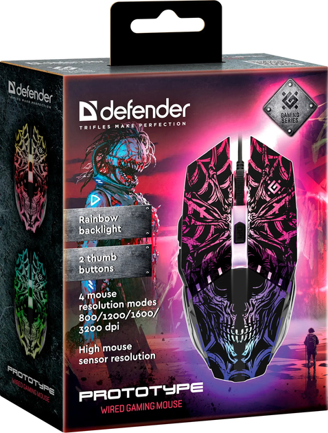 Миша Defender Prototype GM-670L USB Black (52670) - зображення 4