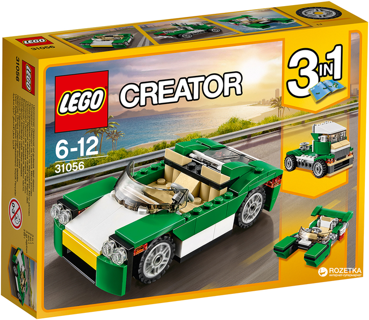 Конструктор LEGO Creator Зеленый кабриолет 122 детали (31056) – игрушки ...