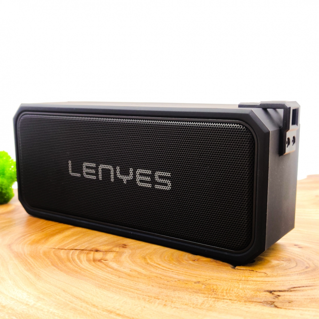 LENYES S107 Portable Wireless Speaker 20W Waterproof - Black