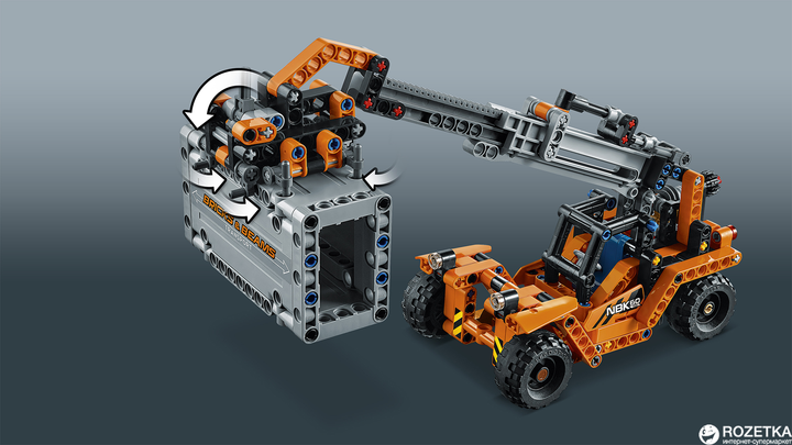 Конструктор LEGO TECHNIC Контейнерный терминал 631 деталь (42062