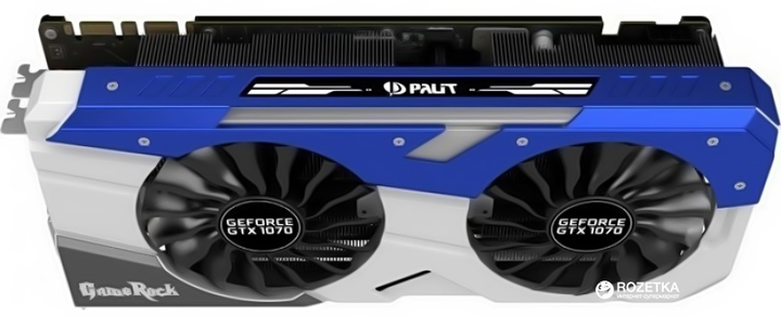Видеокарта Palit Game Rock PCI-Ex GeForce GTX 1070 8GB GDDR5