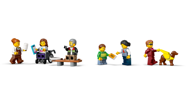 Zestaw klocków LEGO City Tramwaj miejski ze stacją 811 elementów (60423) - obraz 3
