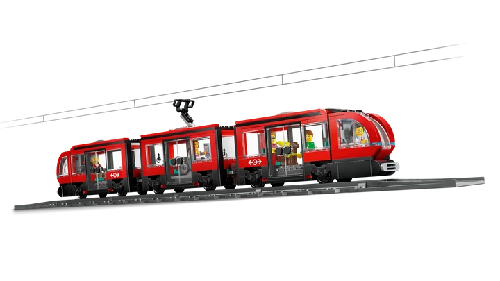 Конструктор LEGO City Городской трамвай со станцией 811 деталей (60423) - изображение 4
