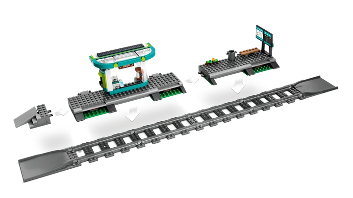 Конструктор LEGO City Городской трамвай со станцией 811 деталей (60423) - изображение 5