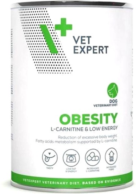 Вологий корм для собак Vet Expert Obesity ветеринарний курка з ягнятиною 400 г (5901891240672) - зображення 1