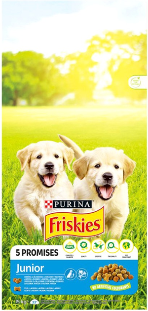 Сухий корм для цуценят Purina Friskies 15 кг (8445291662681) - зображення 1