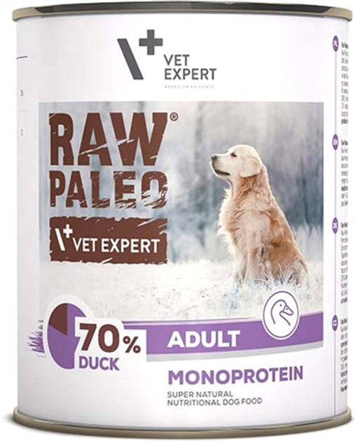 Karma mokra dla psów Raw Paleo monoprotein kaczka 800 g (5902414209329) - obraz 1