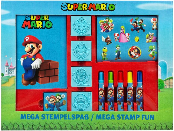 Креативний набір Undercover Super Mario Mega Stamp Set (4043946303947) - зображення 1