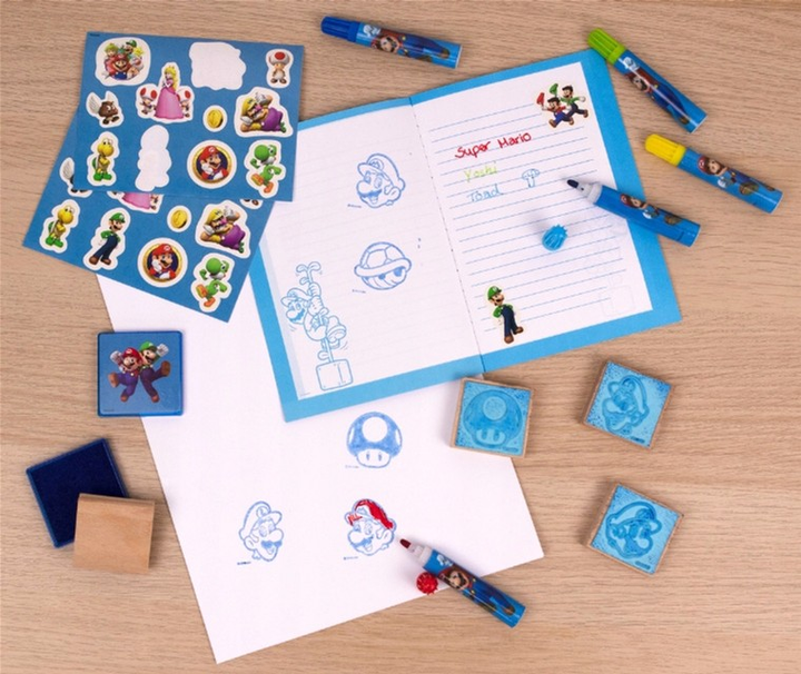 Zestaw kreatywny Undercover Super Mario Mega Stamp Set (4043946303947) - obraz 3