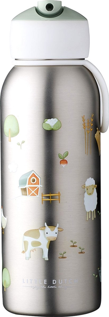 Butelka na wodę Mepal Little Dutch Flip-up Little Farm 350 ml (8720294032342) - obraz 1