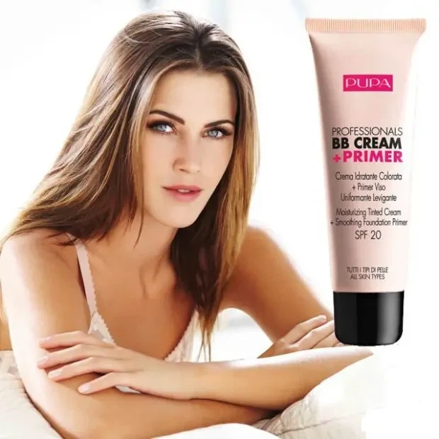 Тональний Вв Крем Для Обличчя Pupa Professional Bb Cream Primer 002 Sand 50 Мл Пісочний - зображення 8