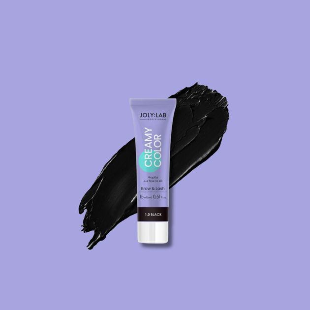 Краска для бровей и ресниц Joly:Lab Creamy Color 15 мл Черная (4823109408685) - Фото 6 Краска для бровей и ресниц Joly:Lab Creamy Color 15 мл Черная (4823109408685) - изображение 6
