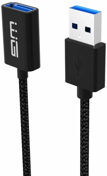 Przedłużacz Winner Group USB Type-A - USB Type-A 1 m Black (8591194104497) - obraz 4