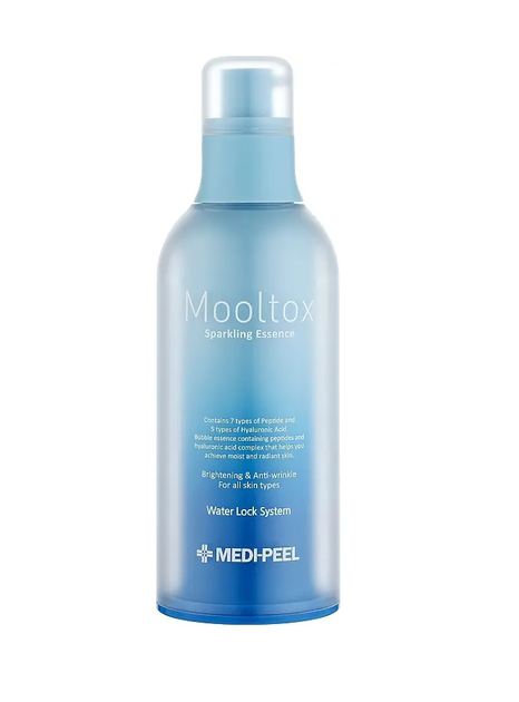 Інтенсивно зволожувальна есенція для обличчя Medi-Peel Aqua Mooltox Sparkling Essence, 100 мл - Фото 1 Інтенсивно зволожувальна есенція для обличчя Medi-Peel Aqua Mooltox Sparkling Essence, 100 мл - зображення 1