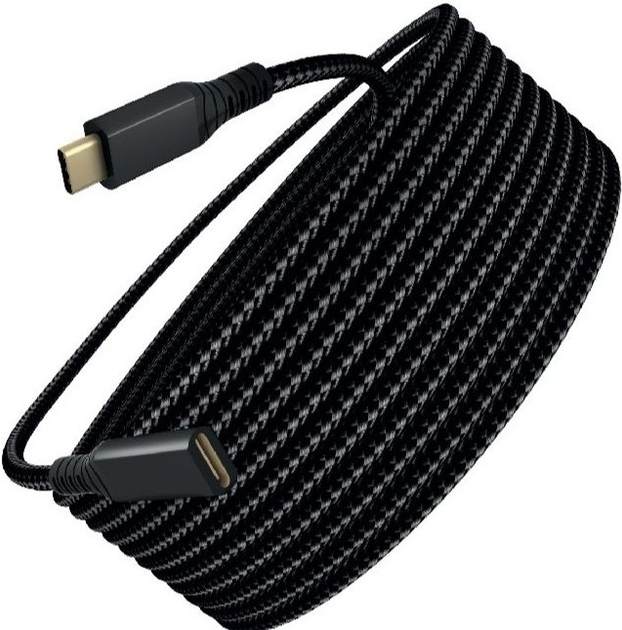 Przedłużacz Winner Group USB Type-C - USB Type-C 2 m Black (8591194122163) - obraz 1