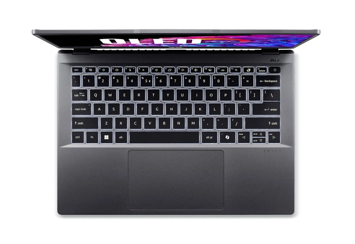 Ноутбук Acer Swift Go 14 SFG14-63 14" 2.8K OLED, AMD R5-8645HS, 16GB, F512GB, UMA, Win11, сірий - Фото 5 Ноутбук Acer Swift Go 14 SFG14-63 14" 2.8K OLED, AMD R5-8645HS, 16GB, F512GB, UMA, Win11, сірий - изображение 5