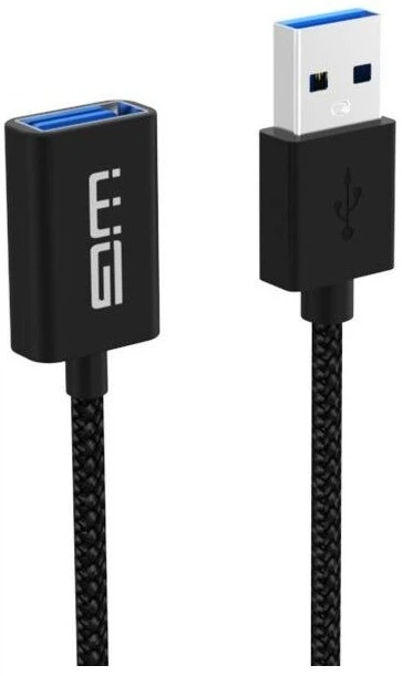 Przedłużacz Winner Group USB Type-A - USB Type-A 3 m Black (8591194104503) - obraz 3