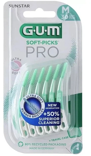 Набір м'ятних міжзубних щіток - GUM Soft-Picks Pro Medium 30шт (1304907-26679288) - Фото 1 Набір м'ятних міжзубних щіток - GUM Soft-Picks Pro Medium 30шт (1304907-26679288) - зображення 1