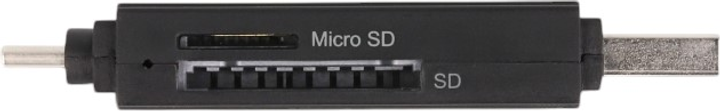 Czytnik kart Delock SuperSpeed USB 5 Gbps USB Type-C / Typ-A (4043619910045) - obraz 3