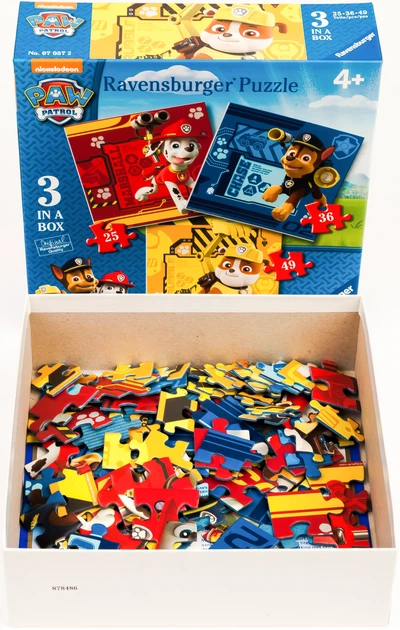 Набір пазлів Ravensburger 3 в 1 Щенячий патруль 25/36/49 елементів (07057_2) - зображення 3