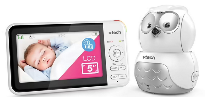 Відеоняня Vtech BM-5550 Сова Біла (4897027123692) - зображення 6