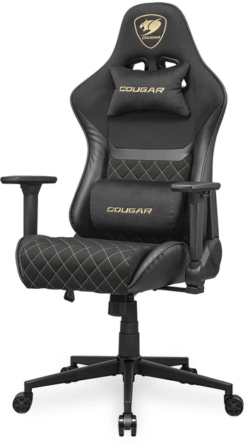 Крісло геймерське Cougar Armor One V2 Gold F Black-Orange (CGR-A2F-GLB) - зображення 3