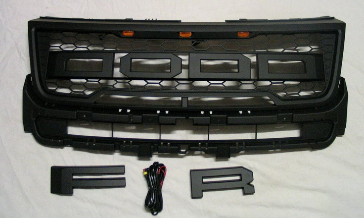 Решетка радиатора тюнинг ASP Ford Explorer 16- 5 LED стиль Raptor Форд Эксплорер L2247 - изображение 1