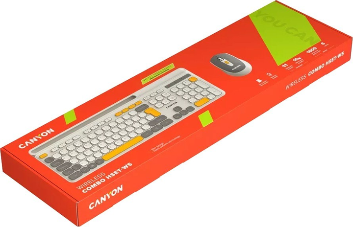 Комплект бездротовий Canyon HSET-W5 Wireless Beige (CNS-HSETW5BG) - зображення 7