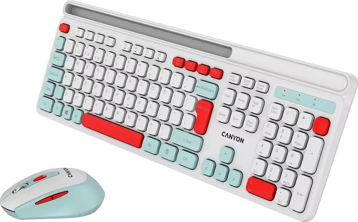 Комплект бездротовий Canyon HSET-W5 Wireless White (CNS-HSETW5WT) - зображення 4