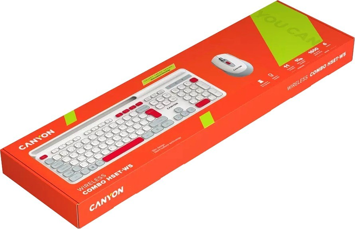 Комплект бездротовий Canyon HSET-W5 Wireless White (CNS-HSETW5WT) - зображення 7