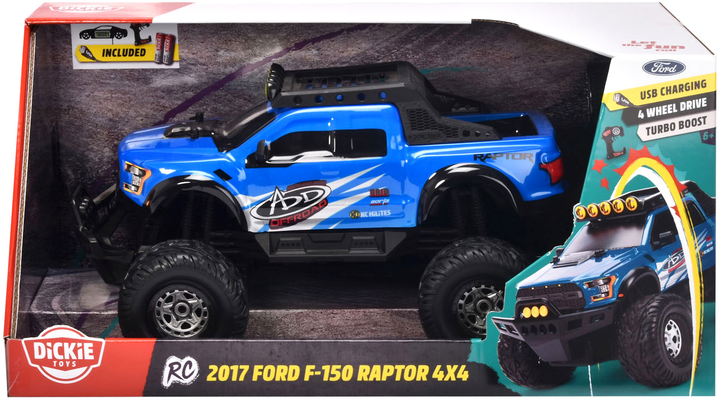 Samochód zdalnie sterowany Jada RC 2017 Ford F-150 Raptor 4x4 (4006333065965) - obraz 1