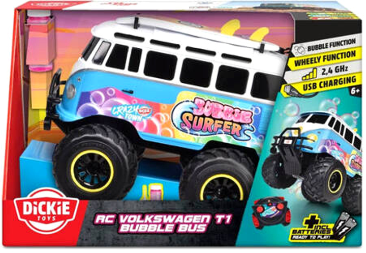 Samochód zdalnie sterowany Simba Volkswagen T1 Bubble Bus 1:20 (4006333089022) - obraz 1