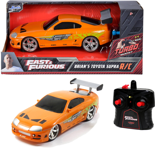 Samochód zdalnie sterowany Jada Fast and Furious Brian's Toyota Supra 1:24 (4006333064913) - obraz 2