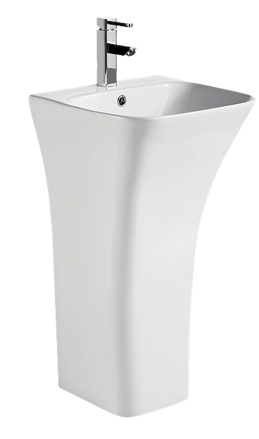 Раковина моноблок MIXXUS BEVEL-1101 450х435х830mm (отвір під змішувач, перелив) (MI6697) - изображение 10