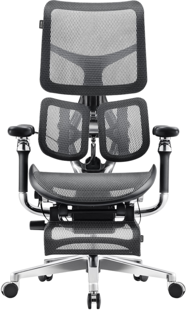 Fotel biurowy ergonomiczny Diablo Chairs V-Kinetic Black (5904405571354) - obraz 2