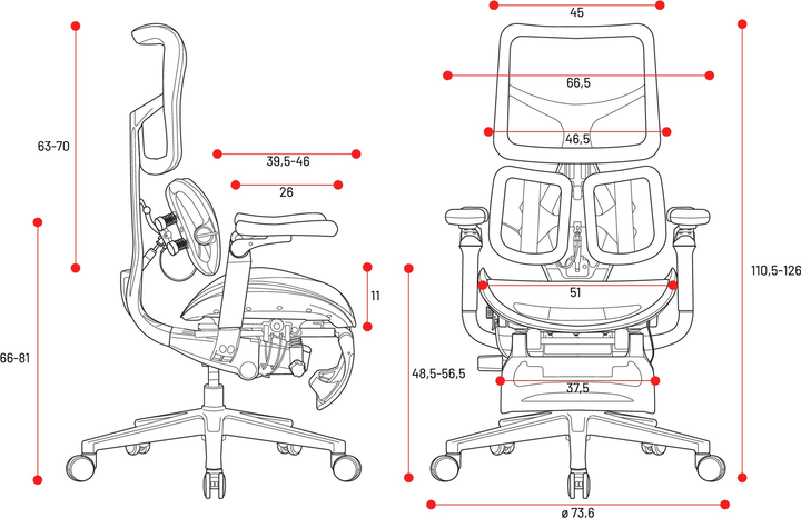 Fotel biurowy ergonomiczny Diablo Chairs V-Kinetic Black (5904405571354) - obraz 19