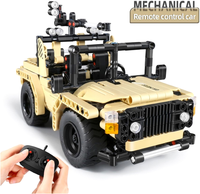 Klocki konstrukcyjne iM.Master RC Jeep uzbrojony 2 w 1 370 elementów (6973676040424) - obraz 2