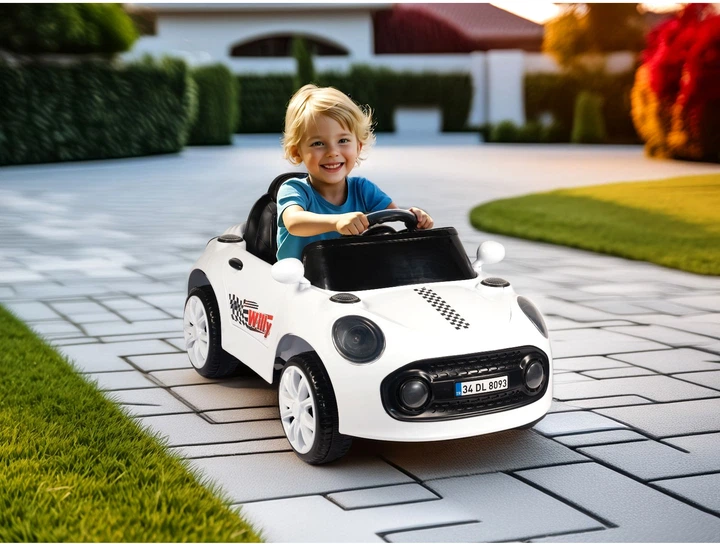 Електромобіль для дітей Dolu Willy Білий (8690089080936) - зображення 4
