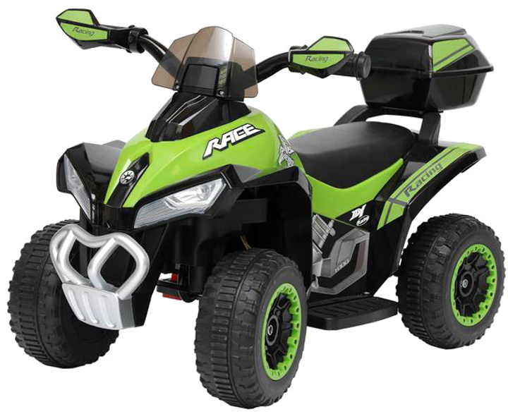 Quad elektryczny dla dzieci Enero Micron 4-kolowy Zielony (5902431039091) - obraz 3