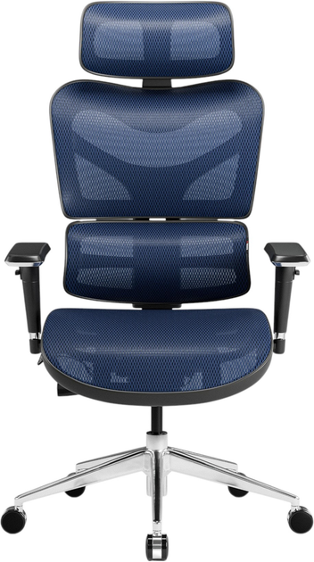 Fotel biurowy ergonomiczny Diablo Chairs V-Commander  Black-Blue (5904405577202) - obraz 2