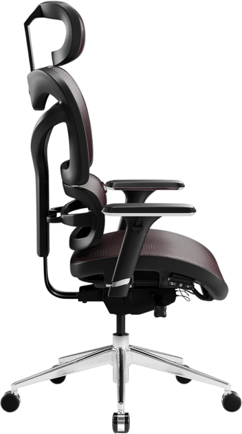 Крісло офісне ергономічне Diablo Chairs V-Commander Black-Burgundy (5904405577219) - зображення 4
