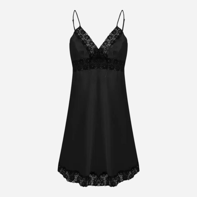 Koszula nocna damska na ramiączkach DKaren Slip Peggy XS Czarna (5903068505768) - obraz 3