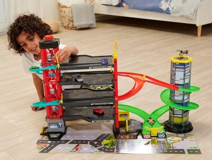 Zestaw zabawkowy Dickie Toys Parking wielopoziomowy + 5 autek (4006333085048) - obraz 5